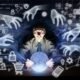 Surreales Bild einer Person am Schreibtisch, umgeben von algorithmischen Linien und Symbolen, mit übergroßen, digitalen Händen, die Alltagsobjekte manipulieren.