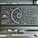 Moderner Arbeitsplatz mit Monitor, der ein datenreiches Dashboard für Influencer-Kampagnen und Social Media Integration zeigt