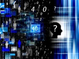 Futuristisches Titelbild zeigt die Dualität von OpenAI mit hellblauen KI-Elementen und Innovation links, dunklen kritischen Datenbereichen rechts sowie einem zentralen, stilisierten 404-Warnhinweis.