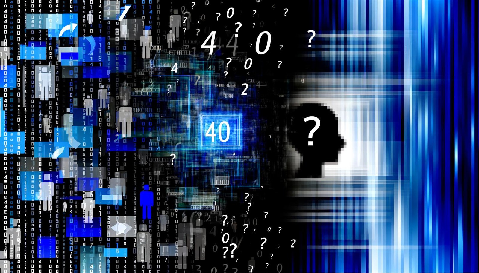 Futuristisches Titelbild zeigt die Dualität von OpenAI mit hellblauen KI-Elementen und Innovation links, dunklen kritischen Datenbereichen rechts sowie einem zentralen, stilisierten 404-Warnhinweis.
