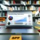 Moderner Arbeitsplatz mit Laptop zeigt Newsletter-Analysen, SEO-Diagramme und wichtige Optimierungsnotizen wie SPF, DKIM und Responsive Design. Im Hintergrund Marketing-Bücher.