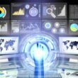 Moderne Infografiken und Illustrationen zeigen ein digitales SEO-Cockpit, farbige KPI-Widgets, Analyse-Tools wie Sistrix, Looker Studio, Search Console sowie Fehler im Reporting und eine Schritt-für-Schritt SEO-Roadmap.