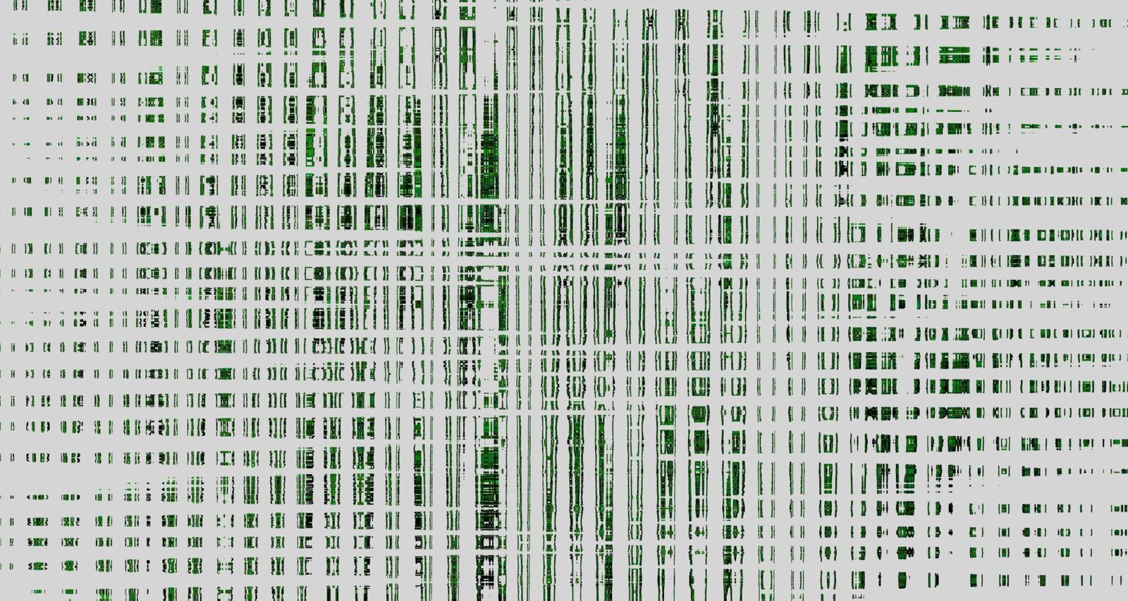 Abstraktes Muster mit weißen und grünen Linien, das dynamische Formen für technologische oder digitale Inhalte bietet.
