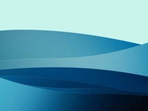 Abstrakter Farbverlauf mit weichen, blauen Wellenlinien als modernes Designelement für digitale Themen.