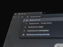 Geöffneter Webbrowser mit der Adresse facebook.com in der Adressleiste als Beispiel für Social Media Nutzung