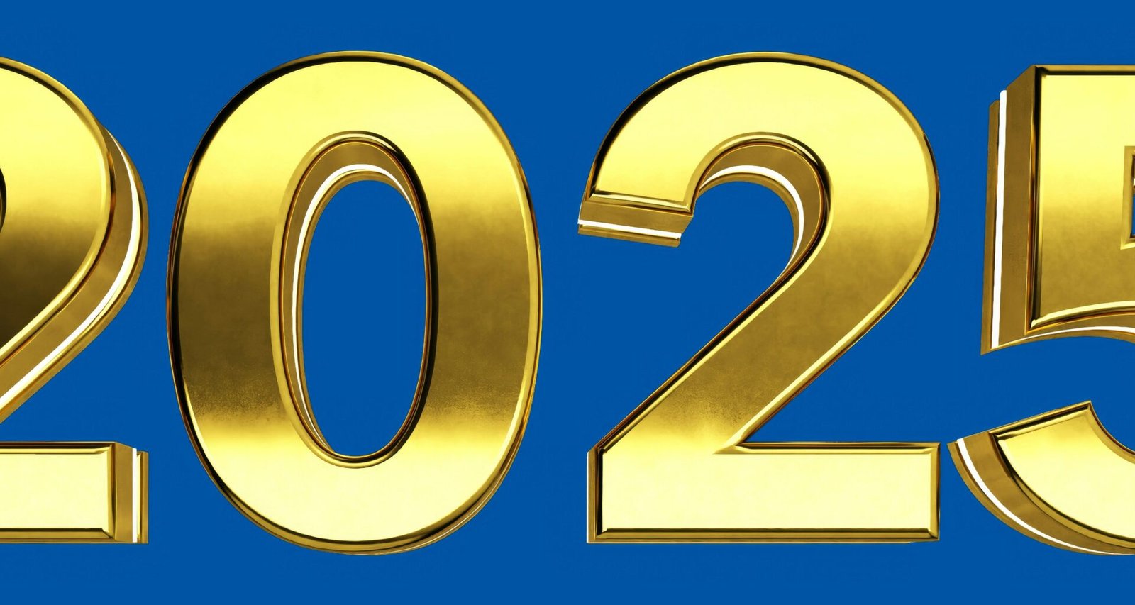 Goldene Zahl zwanzig mehrfach auf blauem Hintergrund, dargestellt als modernes und grafisches Element