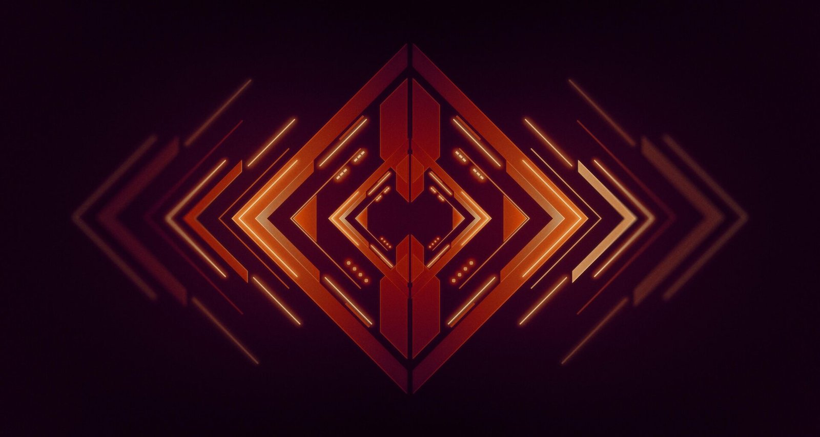 Abstraktes orange-rotes Muster auf dunklem Hintergrund, aufgenommen von Martin Martz, ideal für Technik- und Webthemen