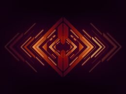 Abstraktes orange-rotes Muster auf dunklem Hintergrund, aufgenommen von Martin Martz, ideal für Technik- und Webthemen