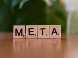 Holzblöcke auf einem Tisch, angeordnet zu dem Wort META – aufgenommen für einen Artikel zu Web-Technologien.