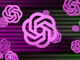 Lila und grüner Hintergrund mit ineinander übergehenden Kreisen, modernes abstraktes Design für digitale Anwendungen