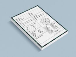 Papier mit aufgezeichnetem Diagramm, das zur Datenanalyse und Visualisierung im Technologie- oder Marketingumfeld verwendet wird.