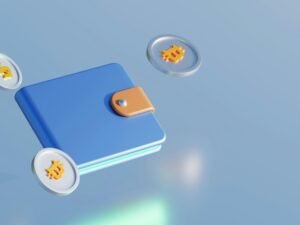 Blau-gelbe Glühbirne vor dunklem Hintergrund, Detailaufnahme für Technik- und Innovationsartikel