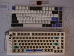 Computer-Tastatur und Computer-Maus liegen nebeneinander auf einem Arbeitstisch und bilden ein typisches Arbeitsumfeld.