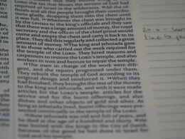 Nahaufnahme eines aufgeschlagenen Buchs mit handschriftlichen Notizen, ideal für Beiträge zu Bildung oder Wissensmanagement