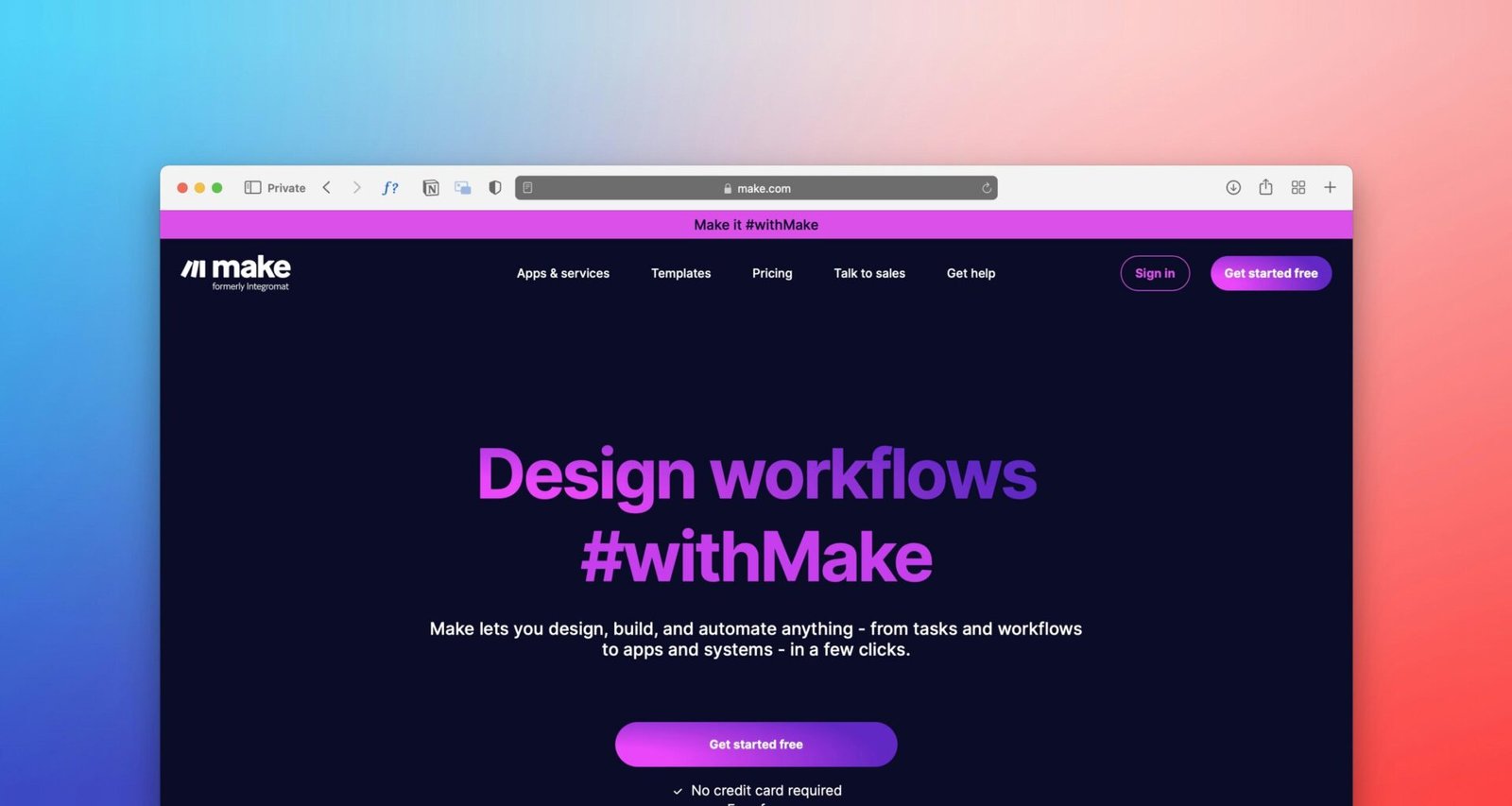 Ein Computerbildschirm zeigt eine Webseite mit dem Schriftzug Design Workflows – Workflow-Prozesse in der Webentwicklung