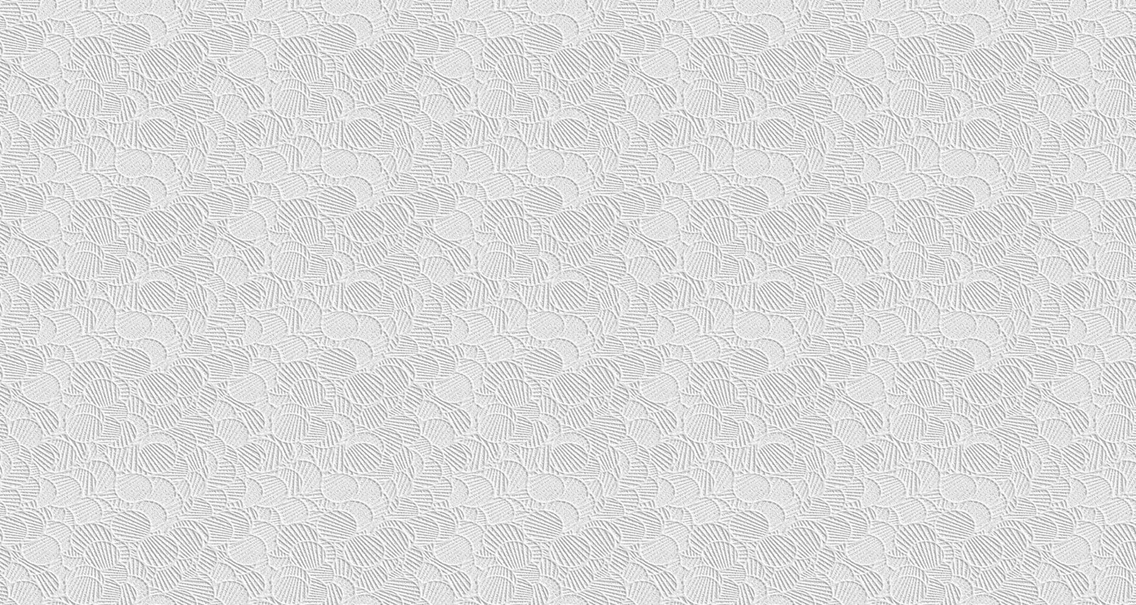 Weiße Tapete mit strukturierter Oberfläche und kreisförmigen Mustern, Detailansicht für modernes Interieur