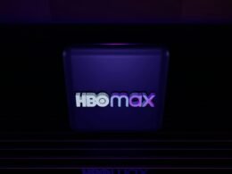 Das HBO Max Logo erscheint hell auf einem dunklen Hintergrund und steht für den Streaming-Dienst von HBO.