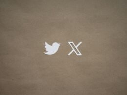 Nahaufnahme eines Blattes mit einem aufgedruckten Twitter-Logo, passend zum Thema Social Media und Online-Marketing