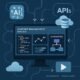 Moderne Content-Management-System Oberfläche mit APIs, Code, Diagrammen und Automatisierungs-Workflows