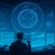 Futuristisches Control-Center mit holografischer 3D-Darstellung von Datenströmen und Analysten mit transparenten Bildschirmen, die Echtzeit-Performance-Kennzahlen und Content-Optimierungen zeigen. Im Hintergrund projizieren Grafiken die Integration von KI, Machine Learning und Content-Management. Credit: 404 Magazine (Tobias Hager)