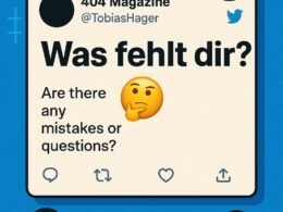 Dynamisches Twitter-Post-Layout mit zentralem Tweet, Emojis, psychologischen Triggern und Analyse-Tools im Hintergrund, modern und kontrastreich gestaltet.