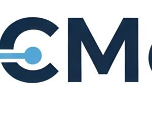 QC Med Logo mit integrierter Herzschlag-Grafik, symbolisiert medizinische Fachkompetenz und Technik