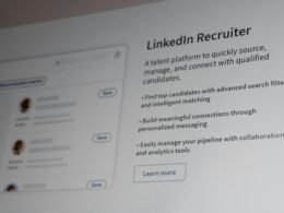 Benutzeroberfläche der LinkedIn Recruiter Talent Plattform mit Such- und Verwaltungsfunktionen.