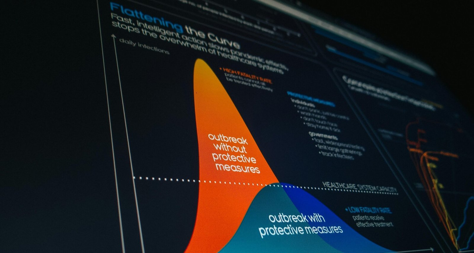 Schwarzer Flachbildschirm-Computer-Monitor auf einem Schreibtisch, geeignet für den Einsatz im modernen Arbeitsumfeld