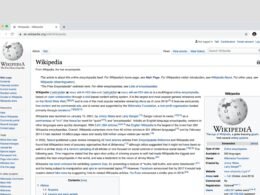 Screenshot einer Wikipedia-Seite als Beispiel für digitale Wissensvermittlung und Organisation von Inhalten im Internet