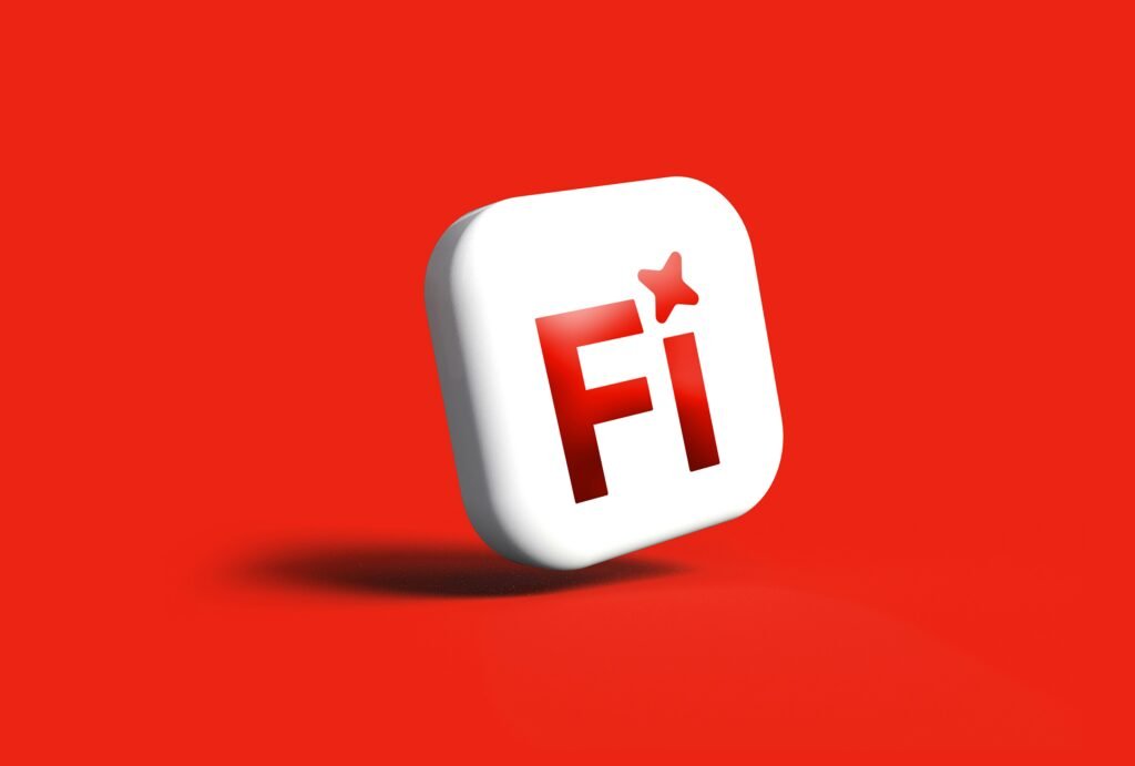 Weißes Adobe Flash Symbol mit rotem Stern vor einem satten roten Hintergrund, abstraktes digitales Design