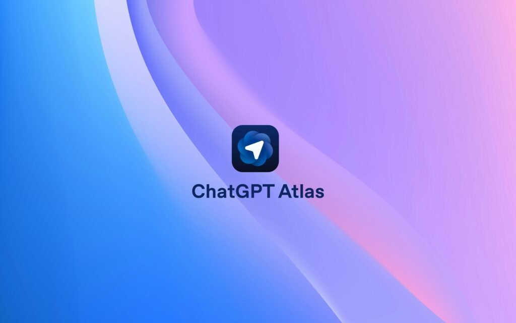 ChatGPT Atlas App-Icon vor einem farbenfrohen Hintergrund, aufgenommen von BoliviaInteligente für Technologiethemen