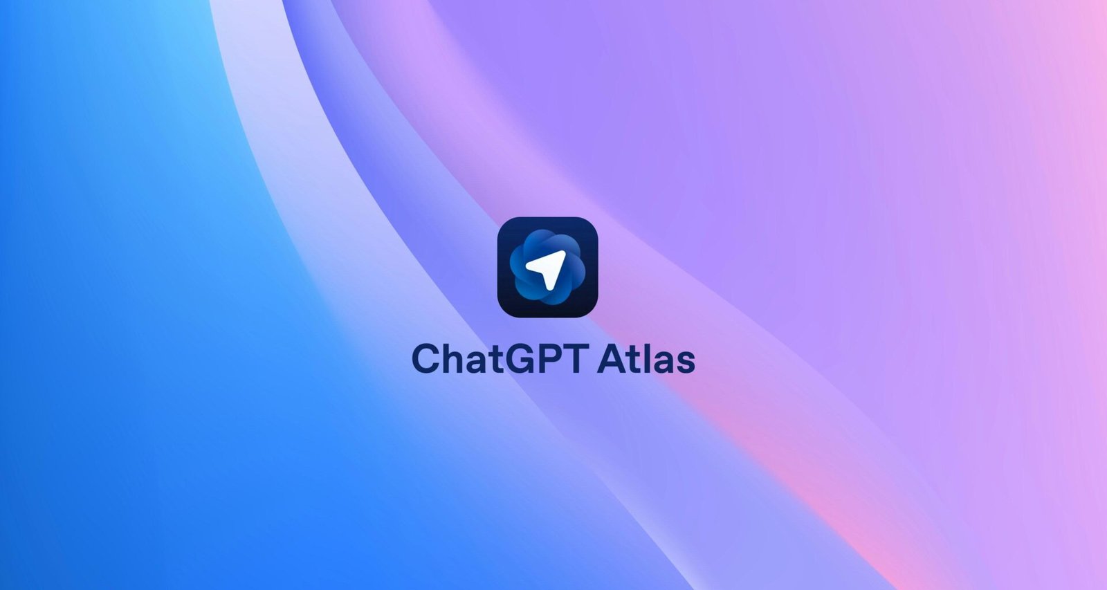 ChatGPT Atlas App Icon auf einem auffälligen, bunten Hintergrund, ideal für Artikel über KI und App-Design.