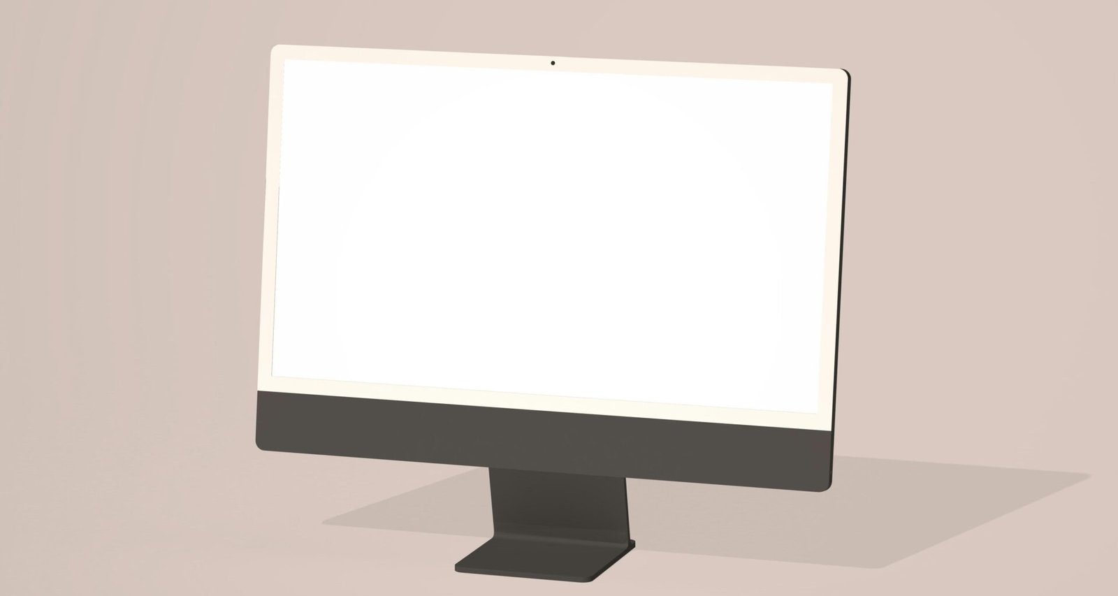 Ein Computermonitor steht auf einem Tisch in einem modernen Raum, optimal geeignet für effizientes Arbeiten am Computer.