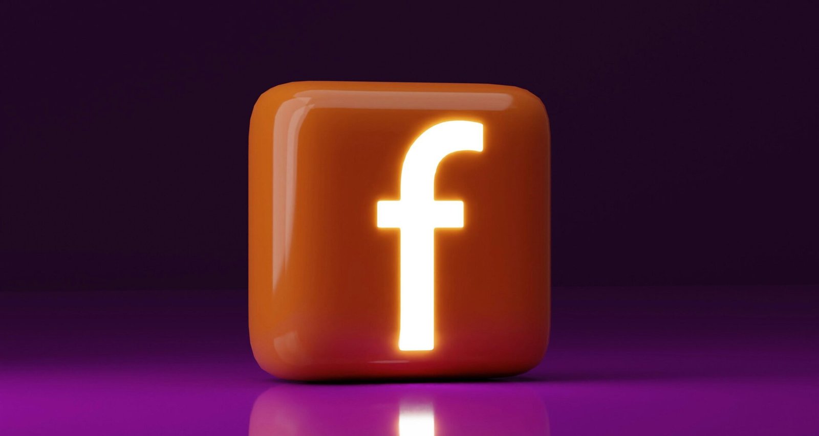 Quadratischer Button mit aufgedrucktem Buchstaben f, minimalistisches Design, passend zu digitalen Anwendungen