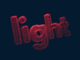 Illustration eines stilisierten roten und schwarzen Buchstaben B, modernes Design für kreative Anwendungen