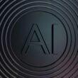 Abbildung von konzentrischen Kreisen mit einem AI-Logo in der Mitte, ideal zur Visualisierung von künstlicher Intelligenz