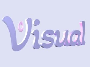 Abstraktes Logo mit Unternehmensnamen auf moderner Oberfläche, zentral positioniert und gut sichtbar für Markenidentität